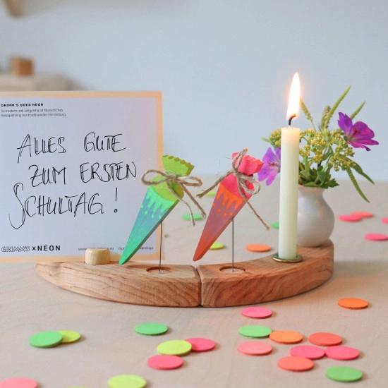 Grimm's Steker Snoepzak neon groen