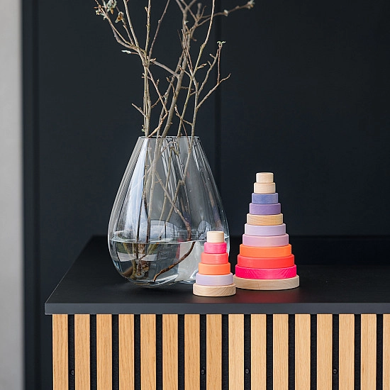 Grimm's Stapel toren neon roze
