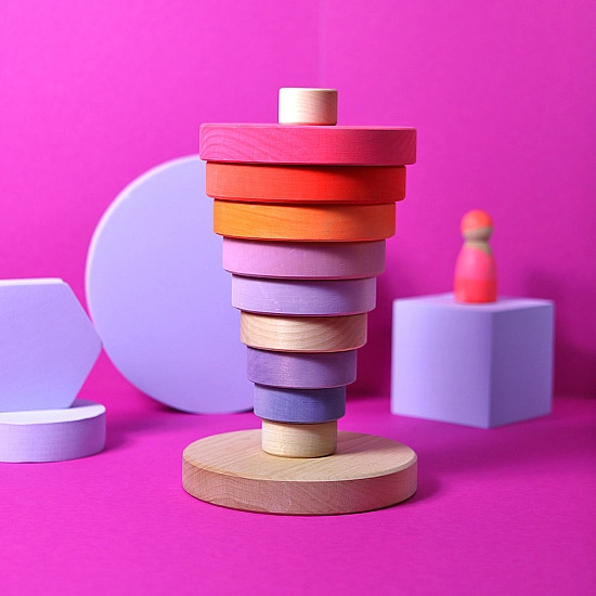 Grimm's Stapel toren neon roze