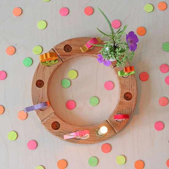 Grimm's Houten confetti neon