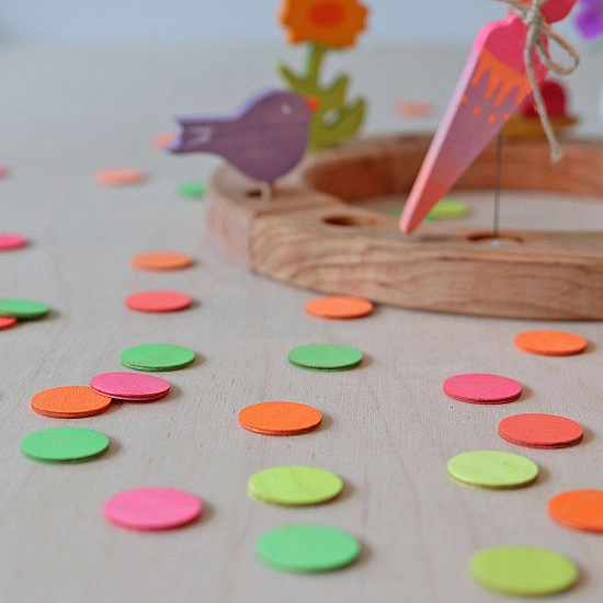 Grimm's Houten confetti neon