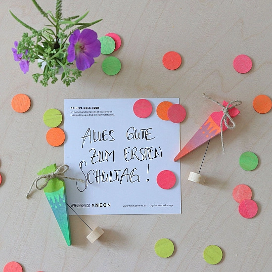 Grimm's Houten confetti neon
