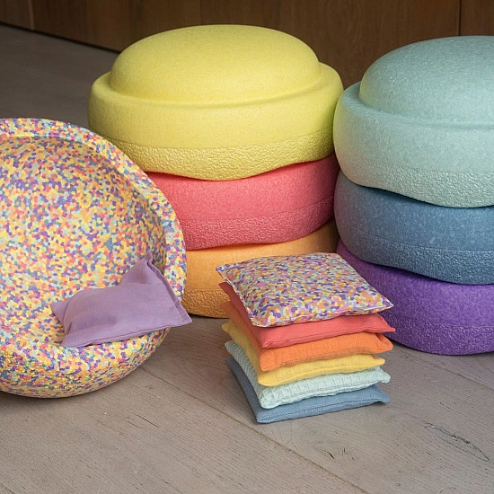 Little Botanic Label Pittenzakjes Pastel + Pastel confetti - 7 stuks