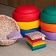 Little Botanic Label Pittenzakjes Regenboog + donkerblauw en felgroen - 8 stuks