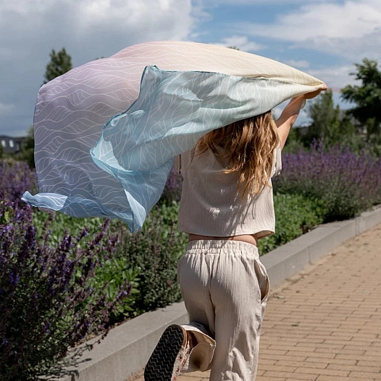 Little Botanic Label Playcycle speeldoek Ombre pastel 95 cm