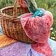 Little Botanic Label Playcycle speeldoek Botanicals lichtrood 65 cm