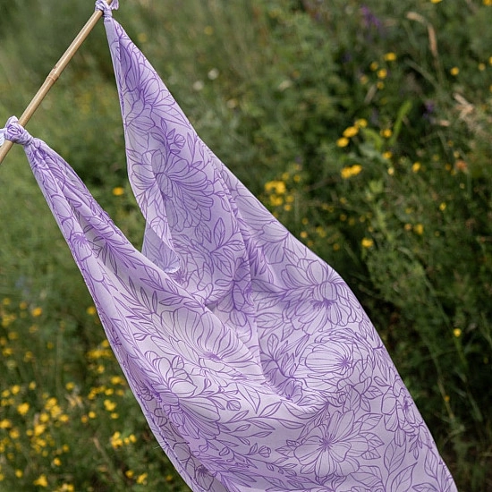 Little Botanic Label Playcycle speeldoek Botanicals lila 65 cm