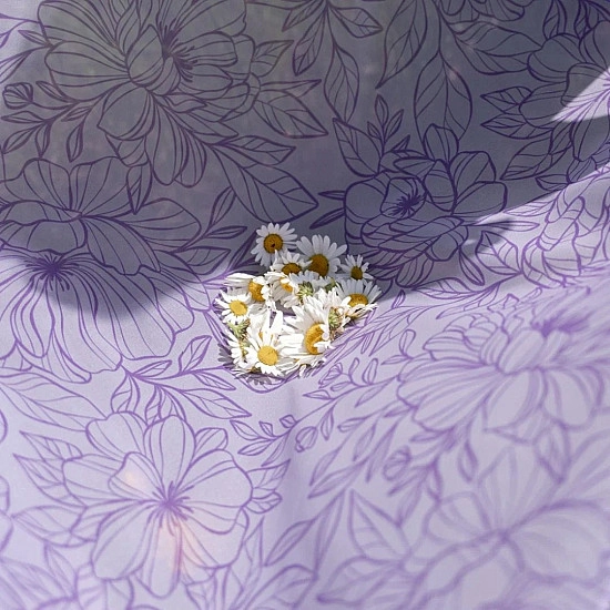 Little Botanic Label Playcycle speeldoek Botanicals lila 65 cm