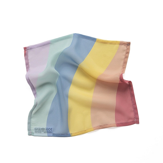 Little Botanic Label Playcycle Speeldoek Waves Pastel 30 cm + Ring