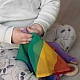 Little Botanic Label Playcycle Speeldoek Waves Regenboog 30 cm