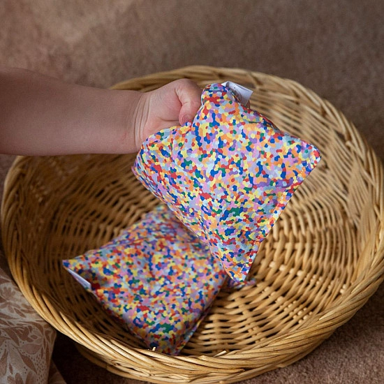 Little Botanic Label Pittenzakjes Regenboog - 8 delig + Super confetti - 9 stuks