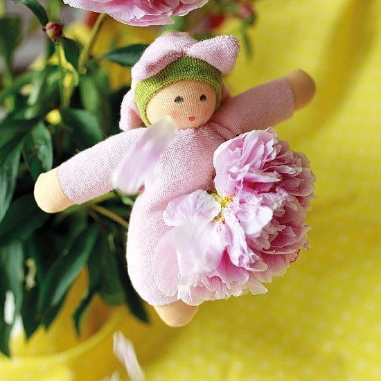 Nanchen Natur Knuffelpop Bloemenfee roze