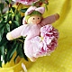 Nanchen Natur Knuffelpop Bloemenfee roze
