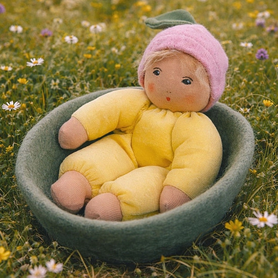 Nanchen Natur Bloemenbaby pop geel