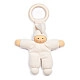 Nanchen Natur Pimpel Babypop met ring wit 