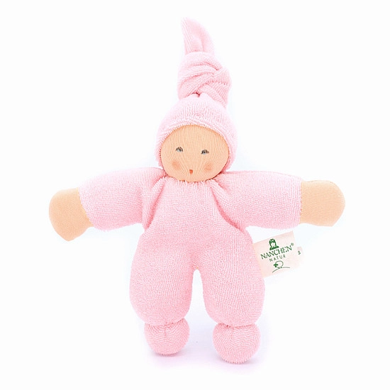 Nanchen Natur Pimpel Babypop zacht roze