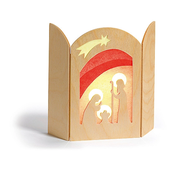 Transparant Kerstmis Geboorte van Kindje Jezus