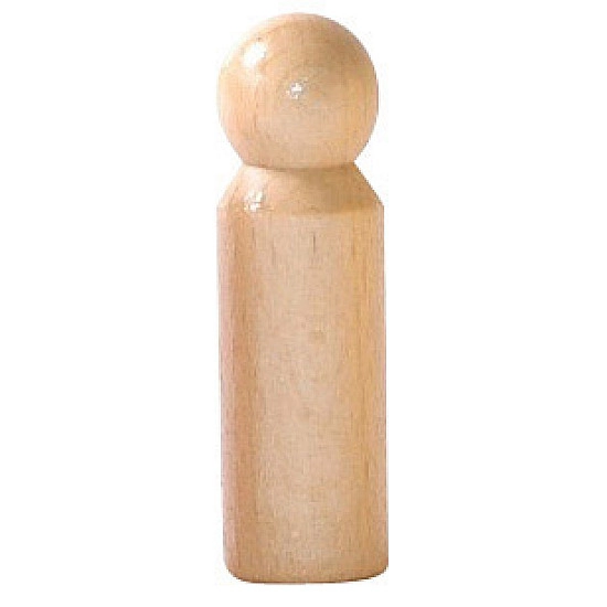 Ostheimer poppetjes of Peg dolls naturel (5 stuks)