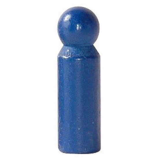 Ostheimer Poppetjes of Peg dolls blauw (5 stuks)