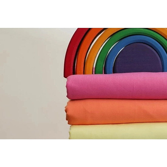 Sarah's Silks Katoenen Speeldoek roze XL