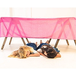 Katoenen Speeldoek roze XL