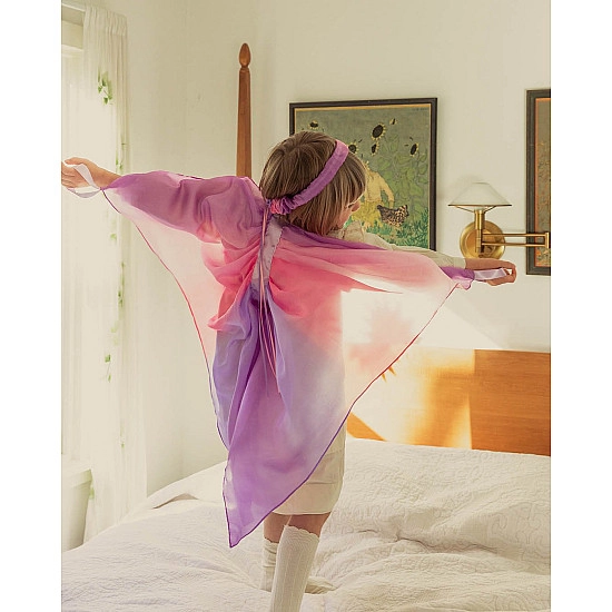 Sarah's Silks Speelzijde Vleugels bloesem