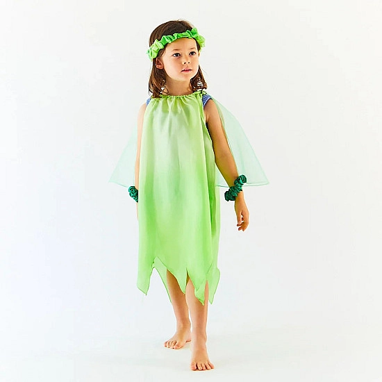 Sarah's Silks Speelzijde Jurk Tinkerbell