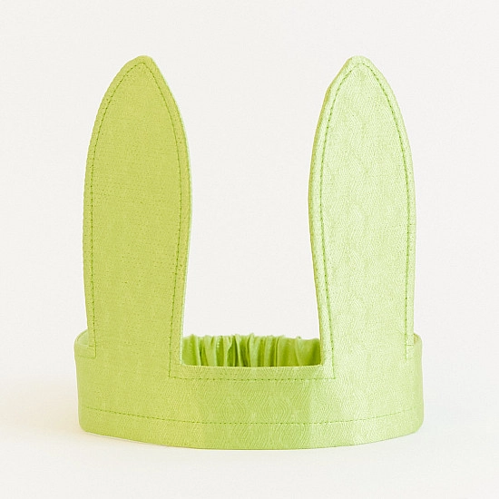 Sarah's Silks Speelzijde Haarband Konijnen Oren groen 