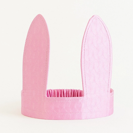 Sarah's Silks Speelzijde Haarband Konijnen Oren roze