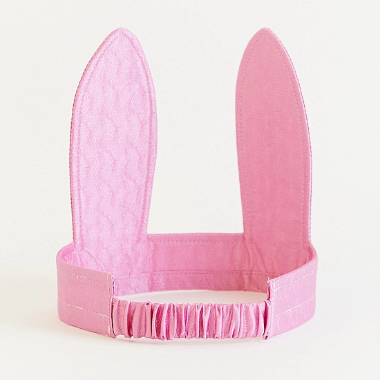 Sarah's Silks Speelzijde Haarband Konijnen Oren roze