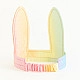 Sarah's Silks Speelzijde Haarband Konijnen Oren pastel regenboog