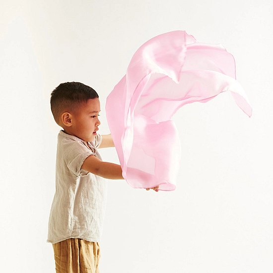 Sarah's Silks Speelzijde medium zacht roze