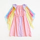 Sarah's Silks Speelzijde Sprookjesjurk roze/regenboog