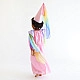 Sarah's Silks Speelzijde Sprookjesjurk roze/regenboog