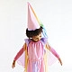 Sarah's Silks Speelzijde Sprookjesjurk roze/regenboog