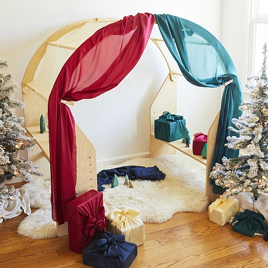 Sarah's Silks Speelzijde Mini Dennengroen