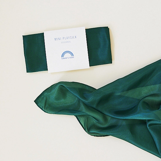 Sarah's Silks Speelzijde Mini Dennengroen
