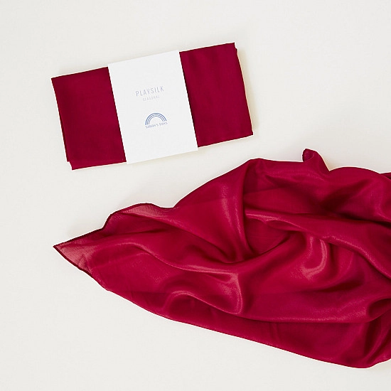 Sarah's Silks Speelzijde Medium Cranberry