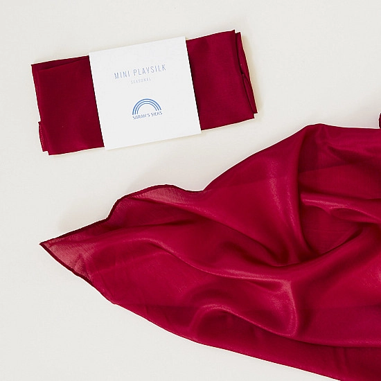 Sarah's Silks Speelzijde Mini Cranberry