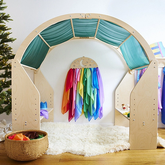 Sarah's Silks Speelzijde Mini Dennengroen