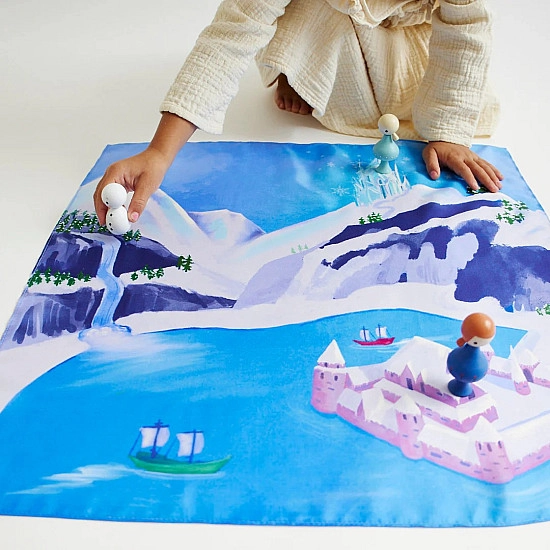 Sarah's Silks Speelzijde mini Playmap IJskasteel