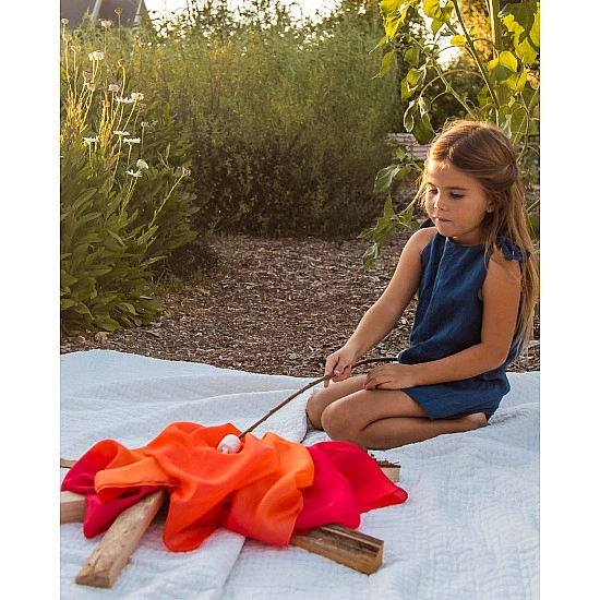 Sarah's Silks Speelzijde mini vuur