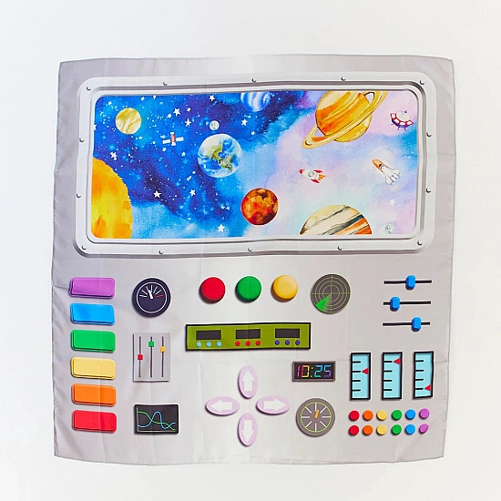 Sarah's Silks Speelzijde large Spaceship