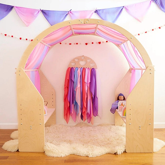 Sarah's Silks Speelzijde large bloesem