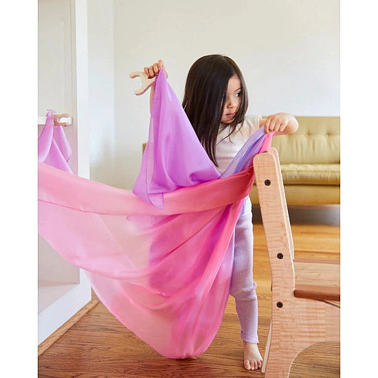 Sarah's Silks Speelzijde large bloesem