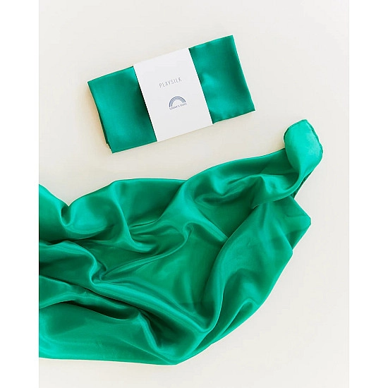 Sarah's Silks Speelzijde medium smaragd groen