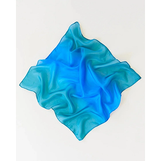 Sarah's Silks Speelzijde medium Oceaan