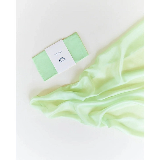 Sarah's Silks Speelzijde medium lime