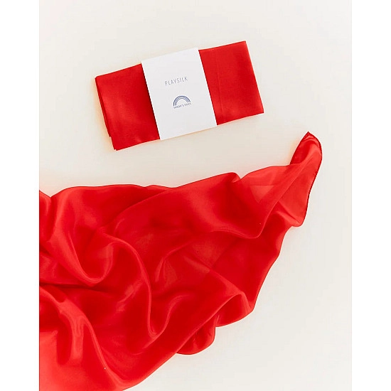 Sarah's Silks Speelzijde medium rood