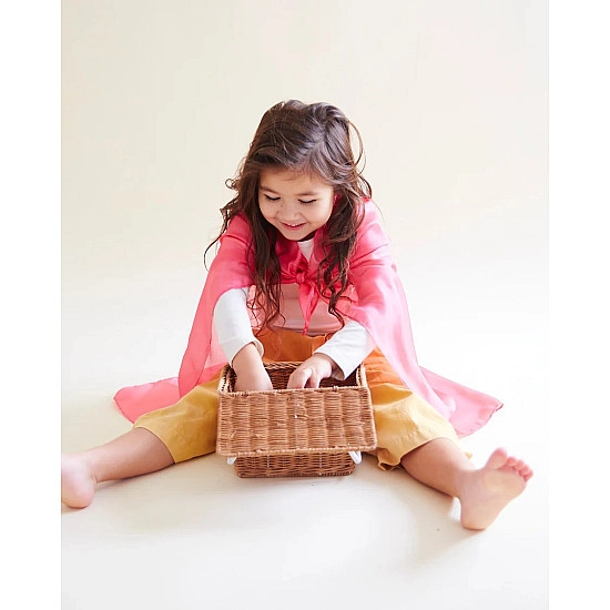 Sarah's Silks Speelzijde medium donker roze